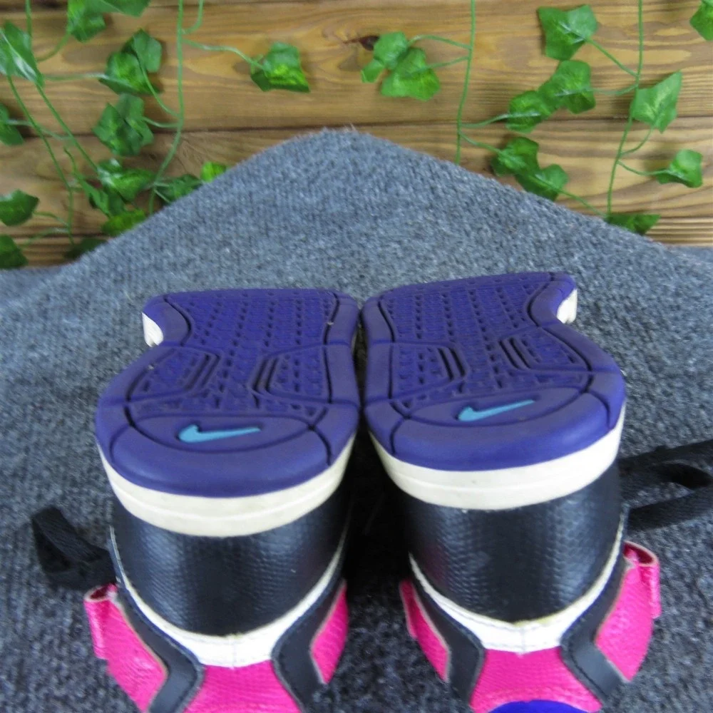 Nike Girls Sneaker Mogan Mid 2 Sz T‎ 12.5 Medium Black Synthetic Lace Up